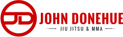 The logo for john donehue jiu jitsu and mma