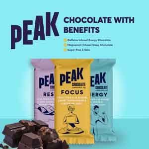 There are three different flavors of chocolate with benefits.