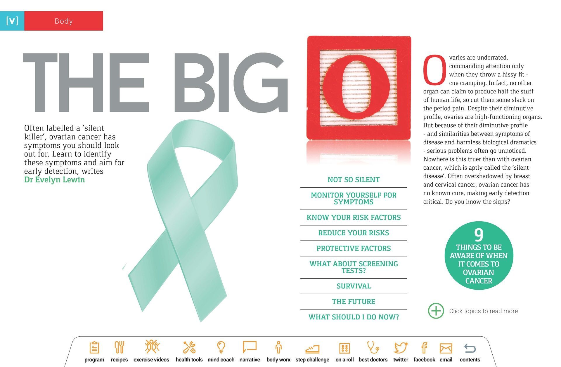 A green ribbon with the words `` the big o '' written on it.