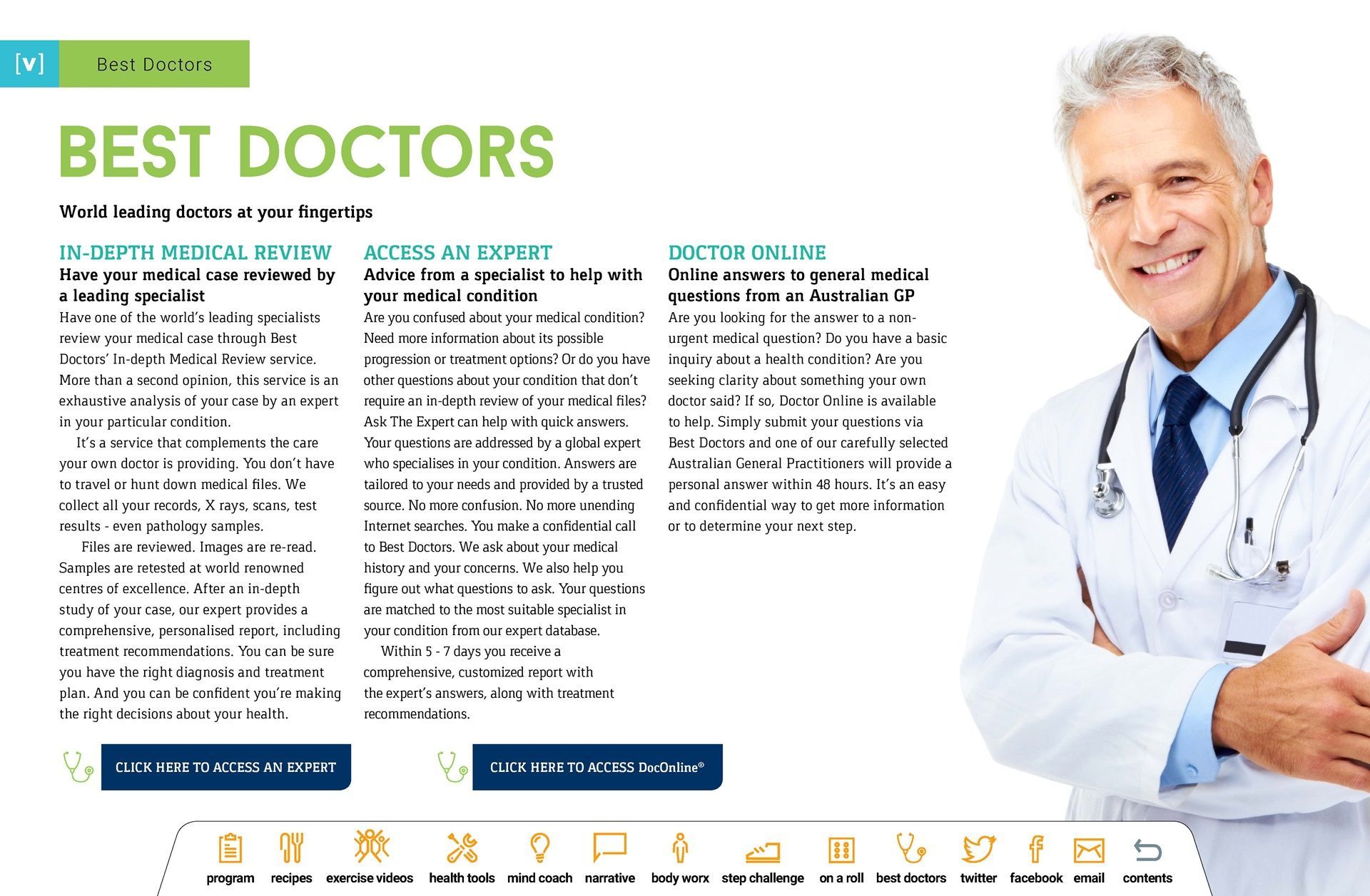 A doctor with a stethoscope around his neck is smiling for the camera.