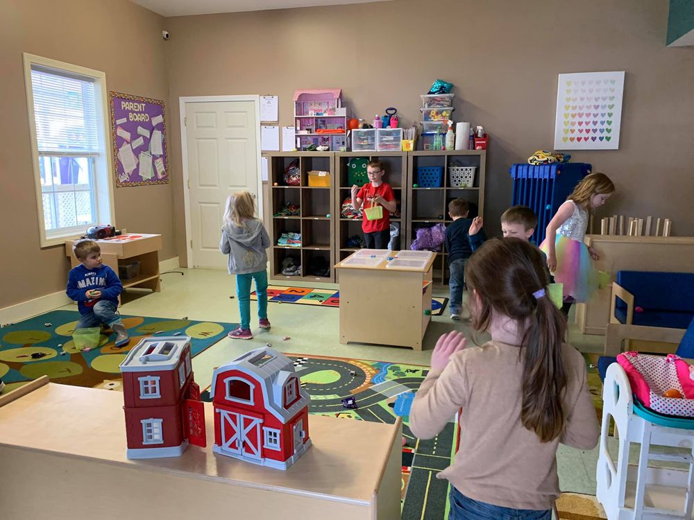 children inside playroom