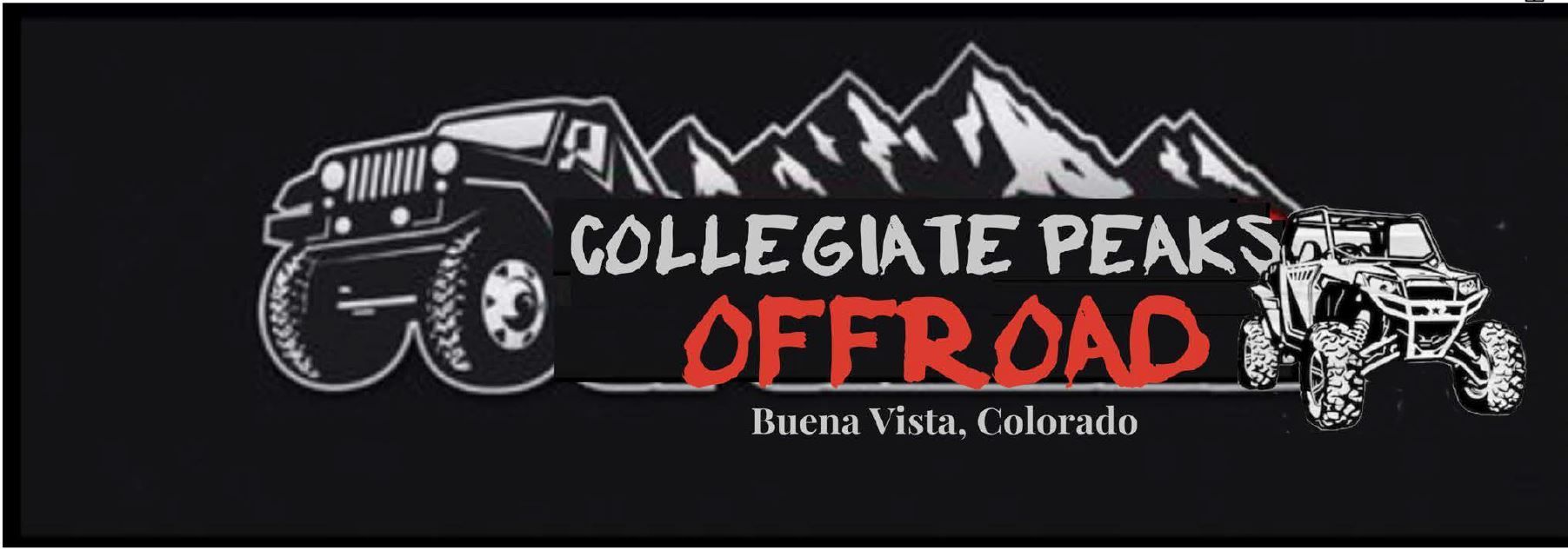 A logo for collegiate peaks offroad in buena vista colorado