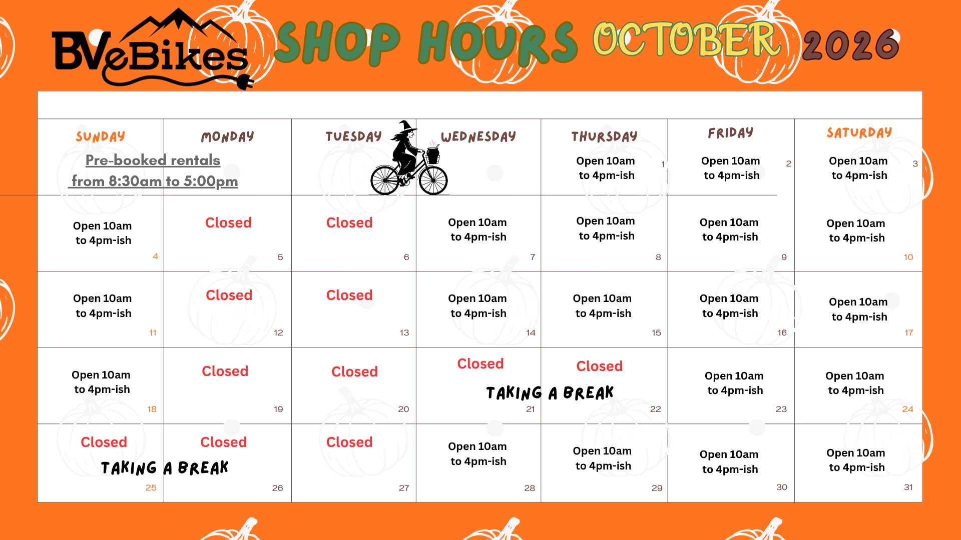 A calendar for the month of may with a bicycle on it.