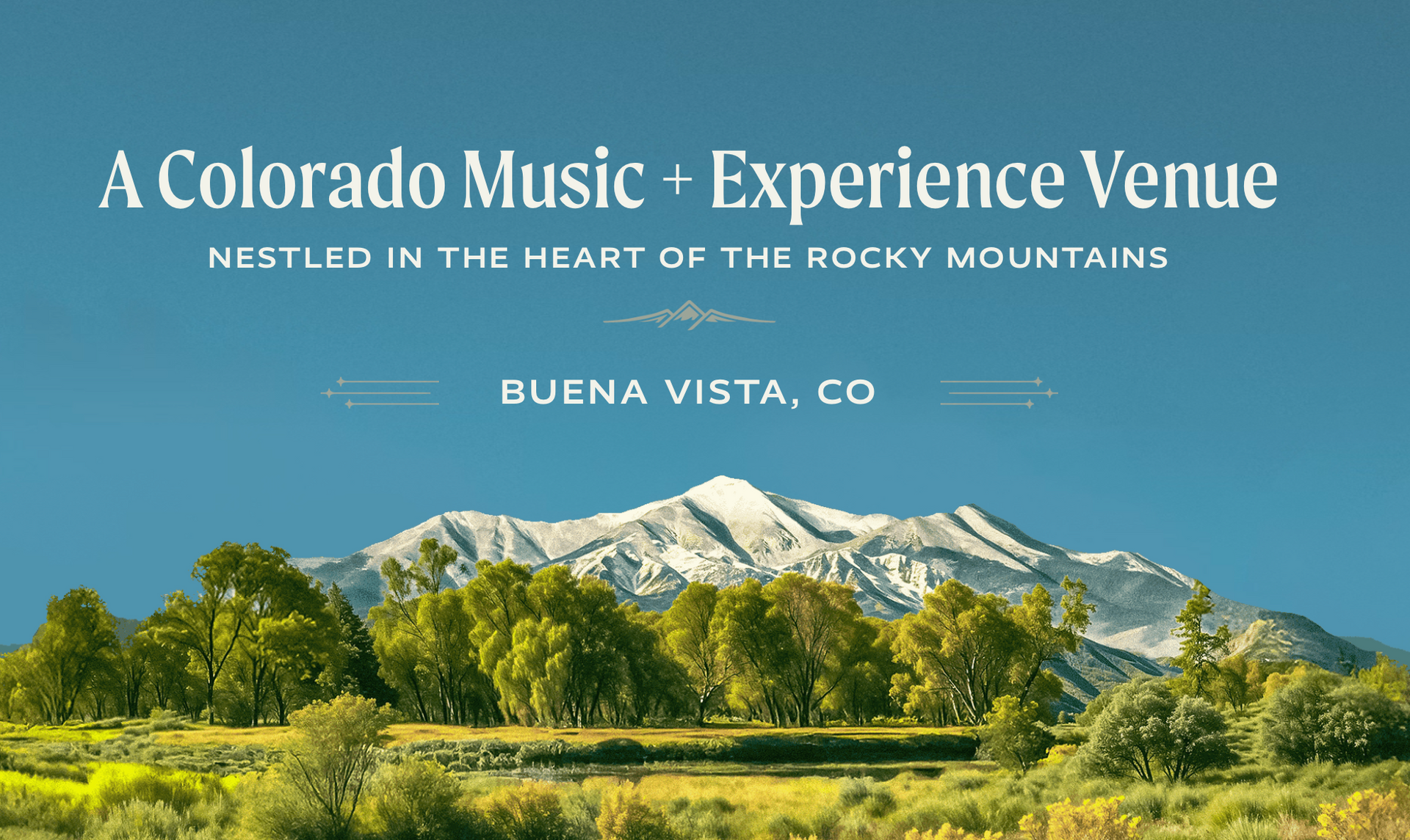 A colorado music experience venue is nestled in the heart of the rocky mountains