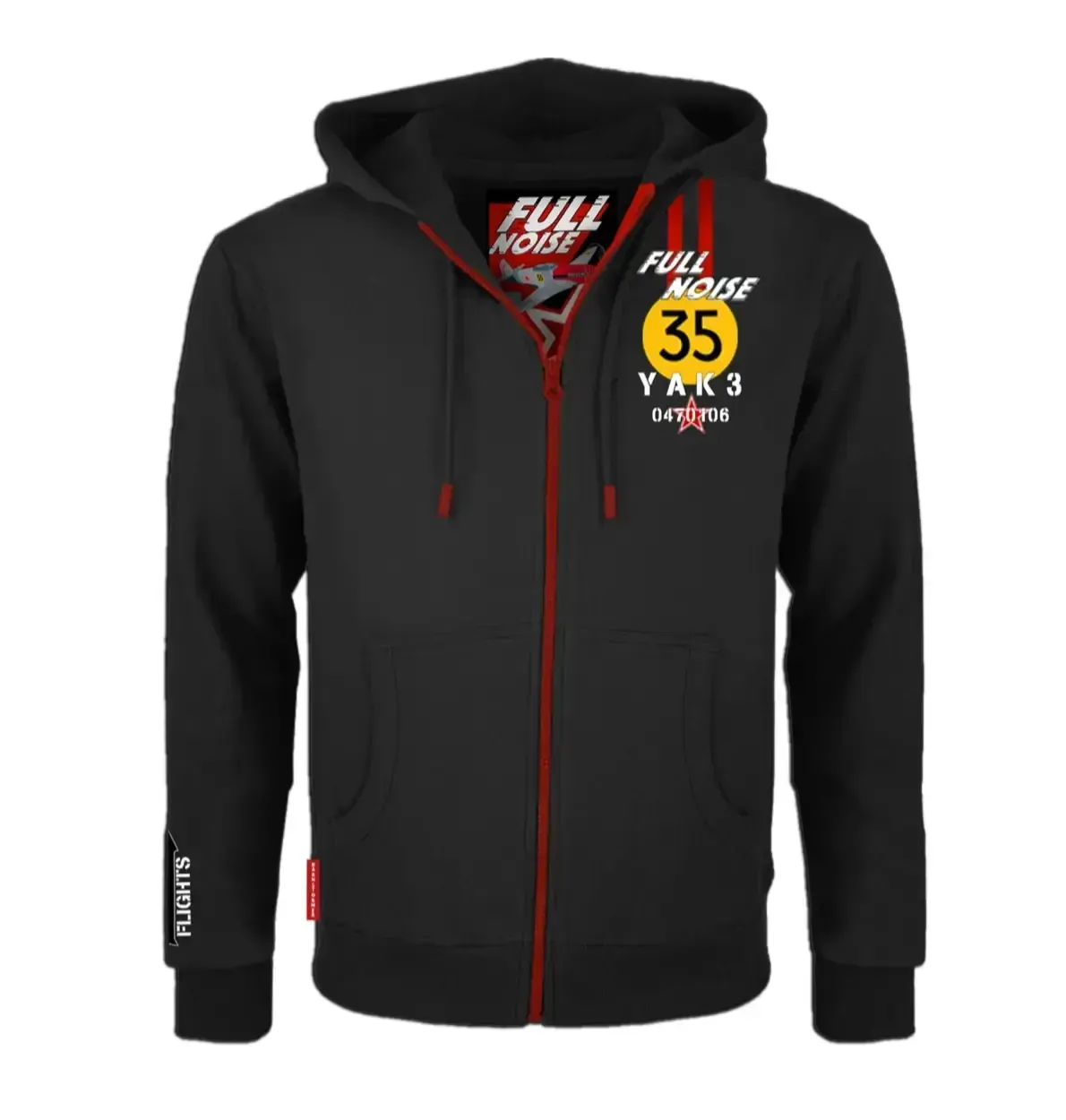 Full Noise Black Race Hoodie