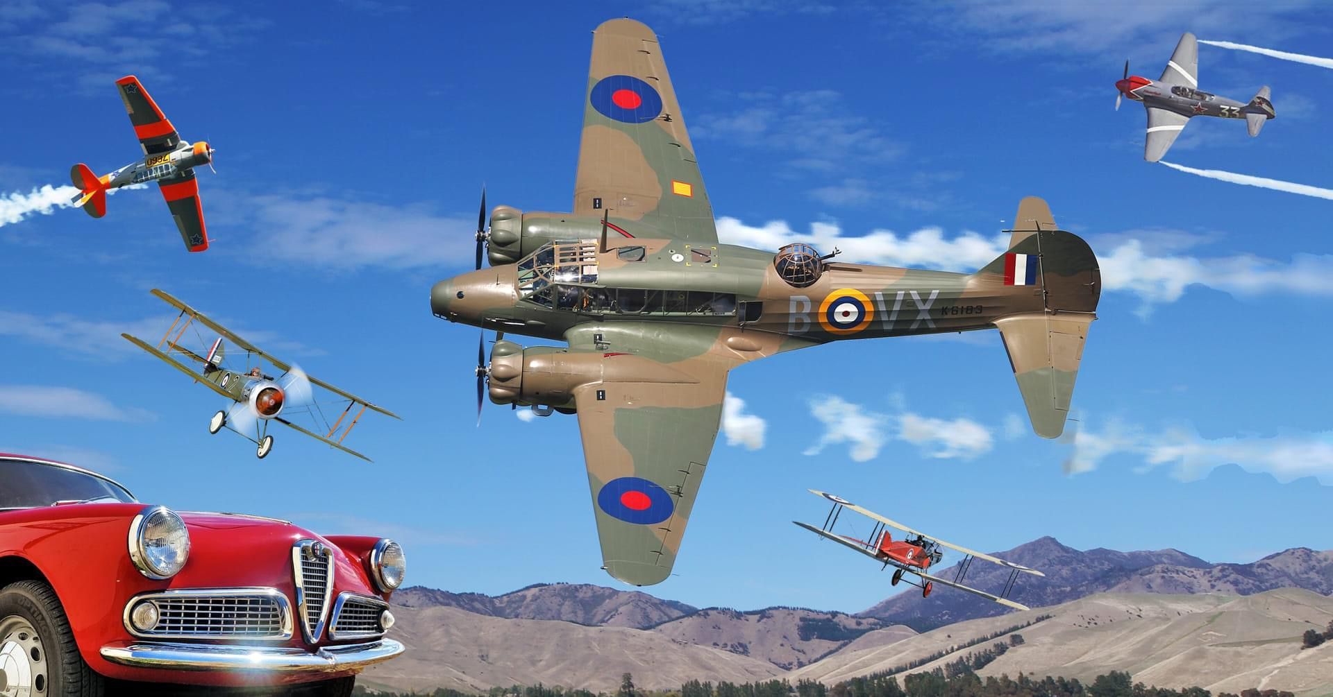 Southern Cross Barnstormers tour poster for Fighter Flights.