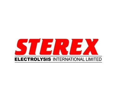 STEREX logo in red with “ELECTROLYSIS INTERNATIONAL LIMITED” in black