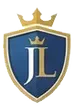 Blue and gold shield logo with a crown and the letters JL