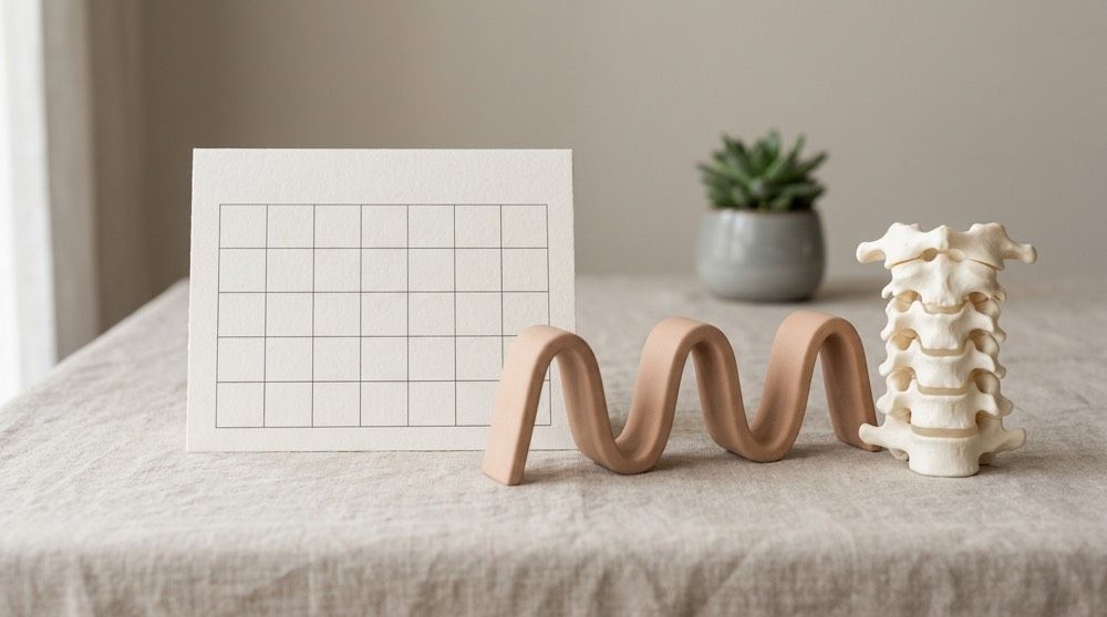 Calendar and abstract hormone-cycle wave showing the hormonal migraine threshold concept