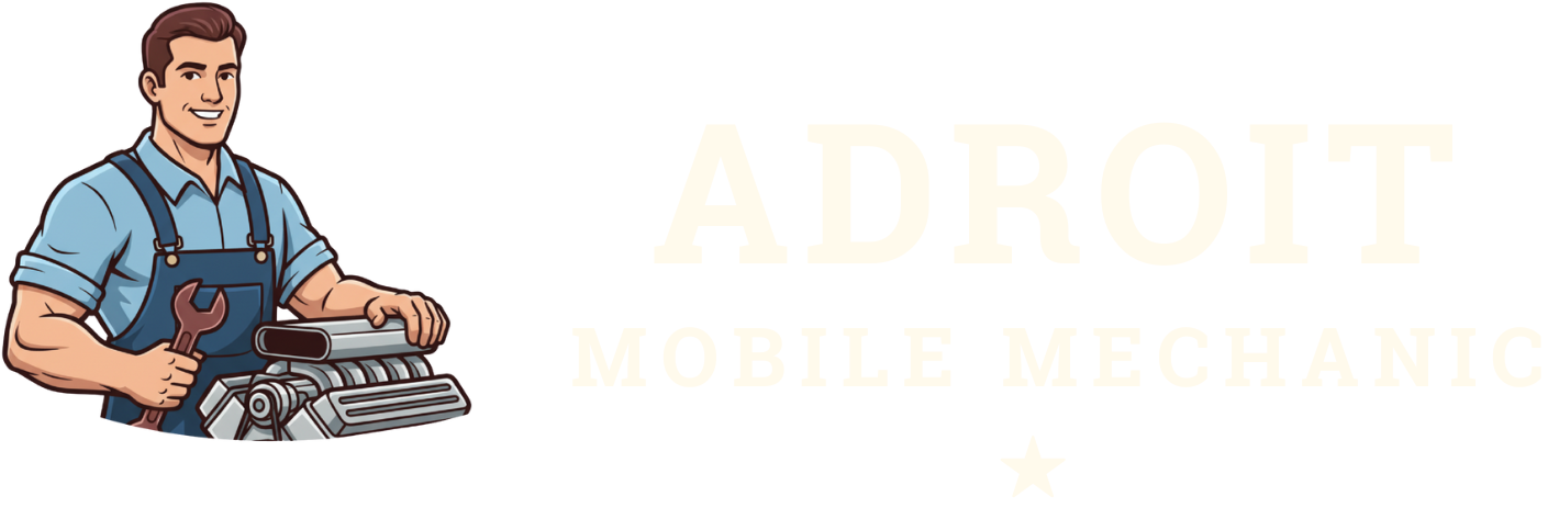 Adroit mobile mechanic logo