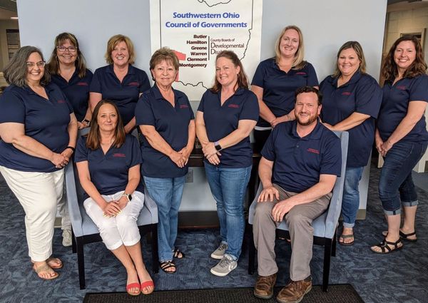 The Southwestern Ohio Council of Governments members smiling.