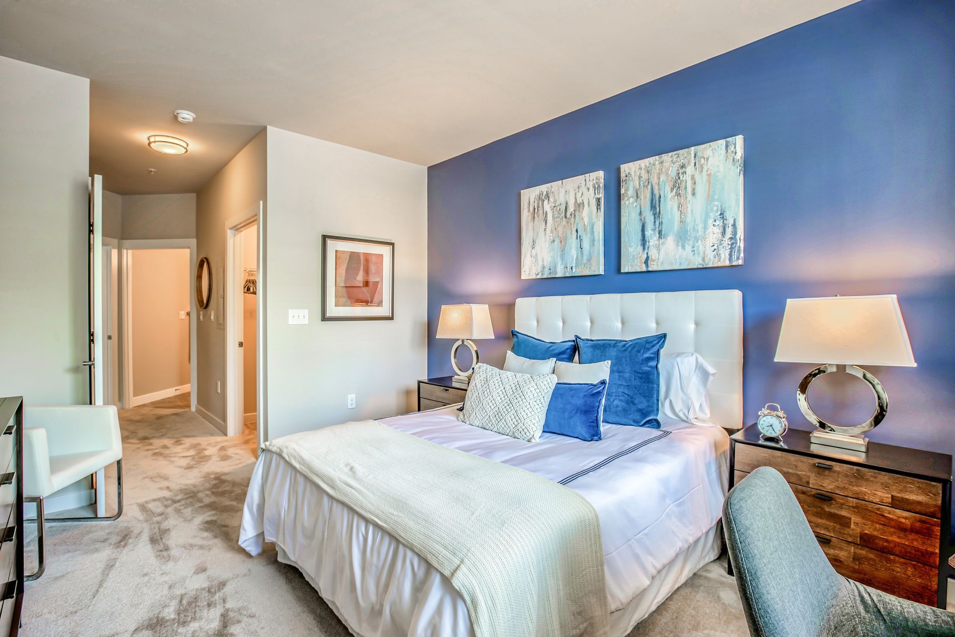 The Park At Winters Run apartment bedroom with 9 foot ceilings in Bel Air, MD.