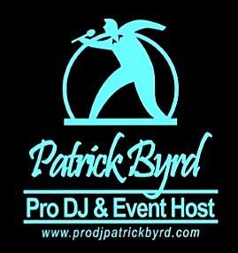 The logo for patrick byrd pro dj & event host