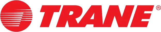 A red trane logo on a white background