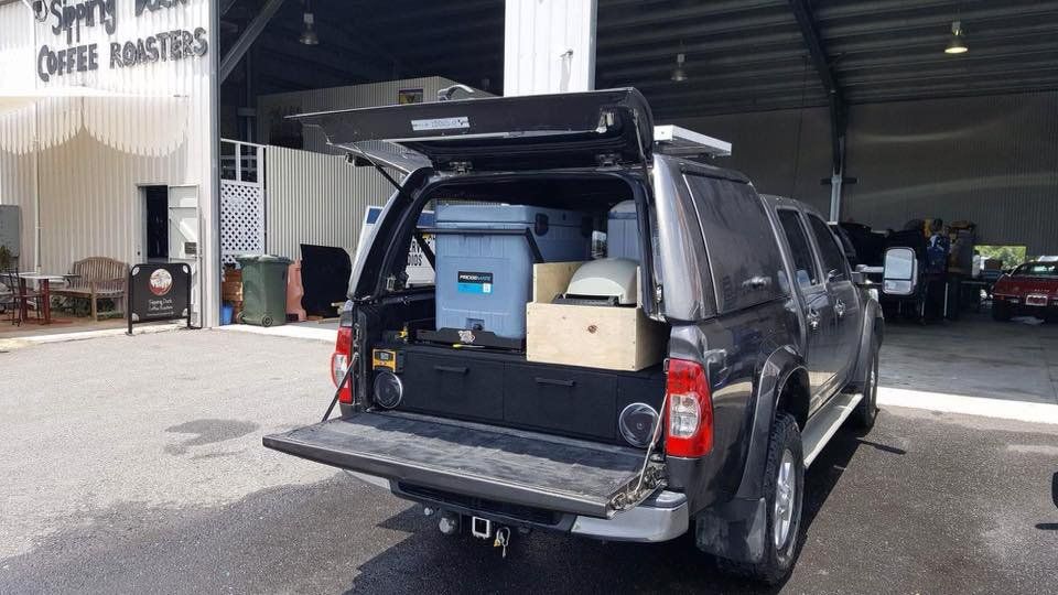 Full Two Drawer System With Built In Speakers — Cairns Auto Electrical Mechanical Air & Audio in Stratford, QLD