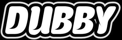 The word dubby is written in white on a black background.