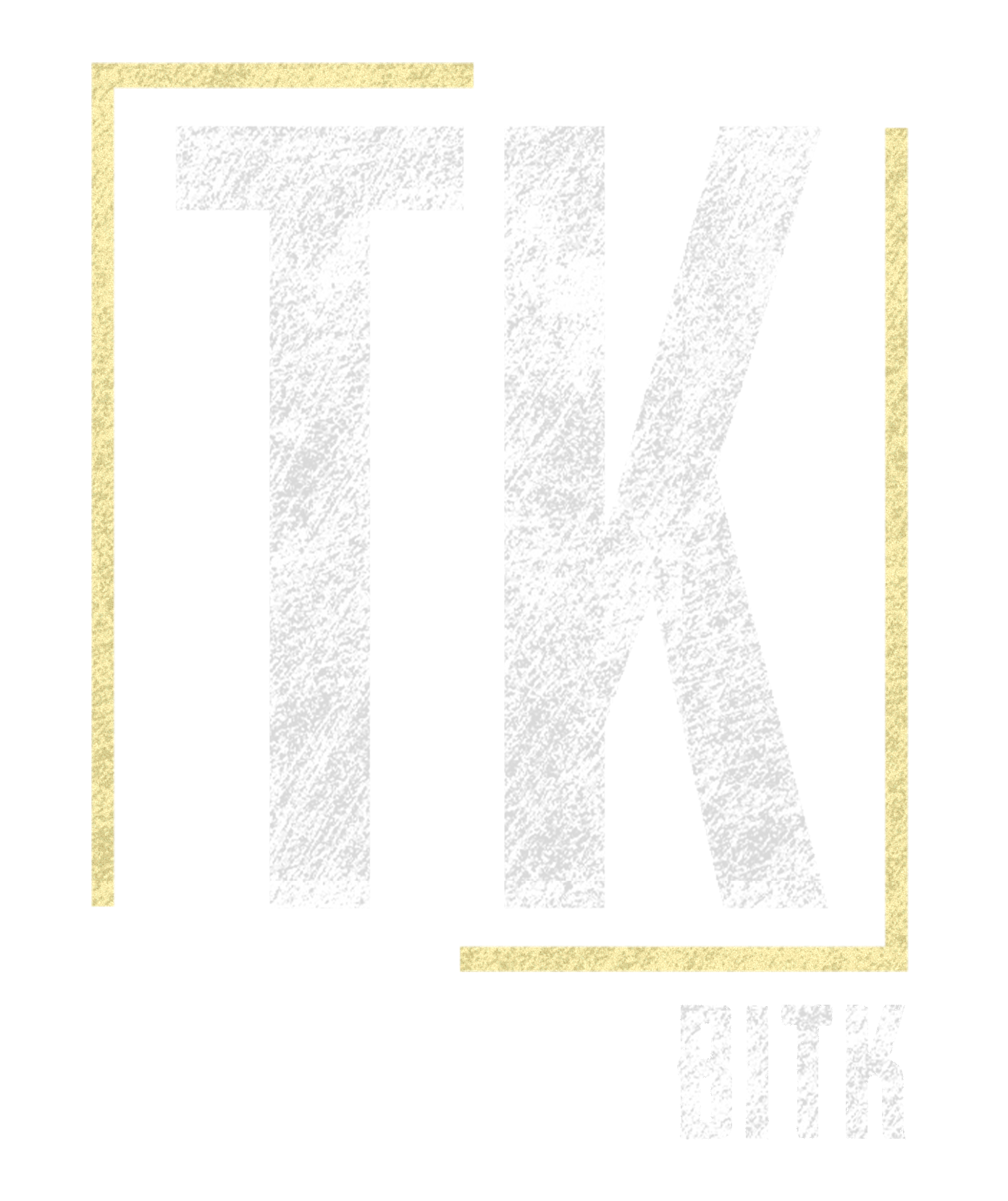 A white and gold logo with the letter k in a square.