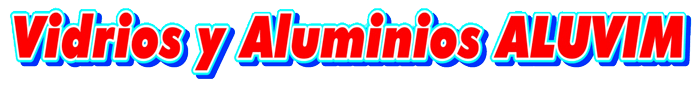 Vidrios y aluminios Aluvim, logotipo.