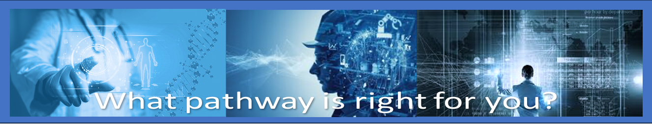 A banner that says what pathway is right for you