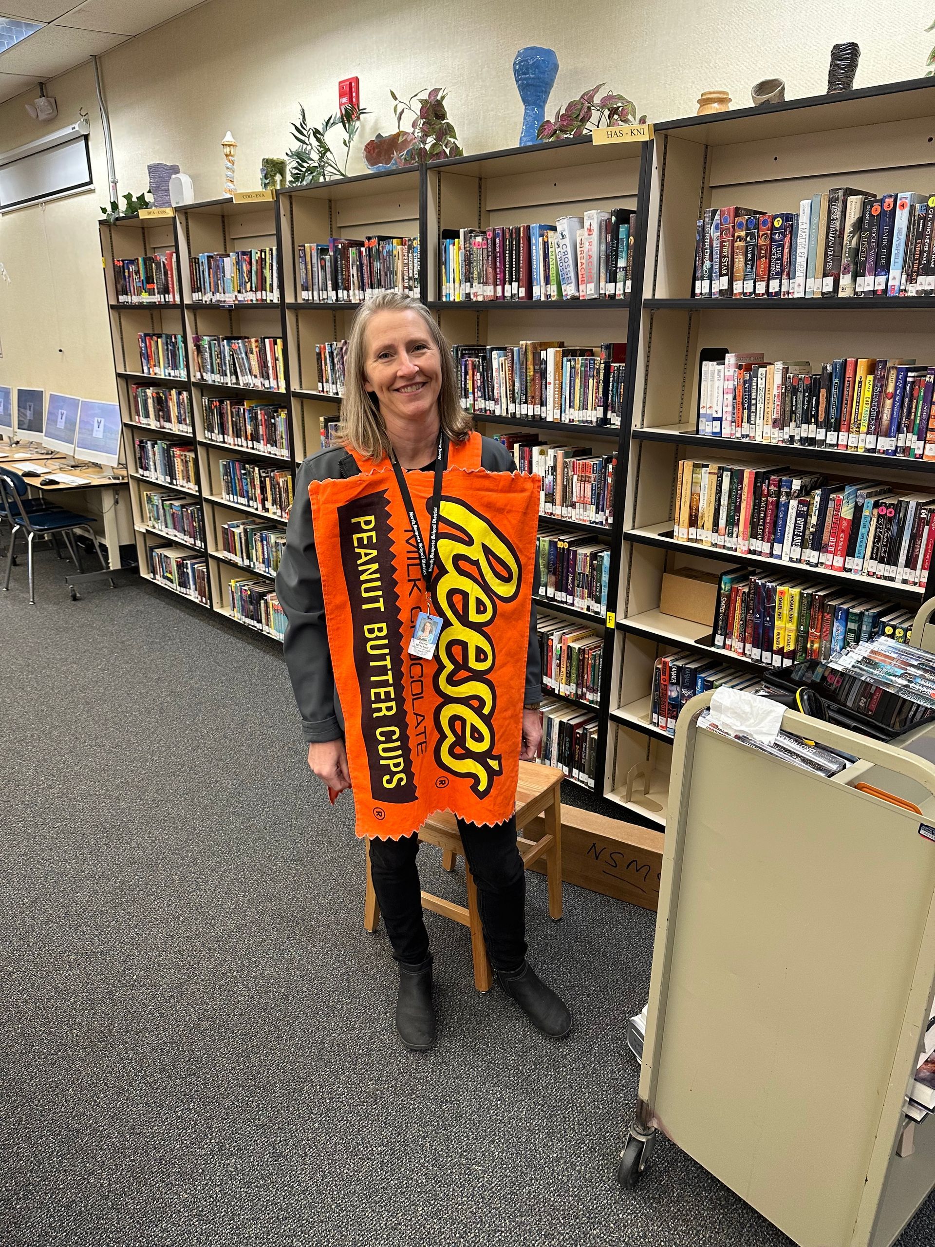 Liberian dressed up at Reese's 