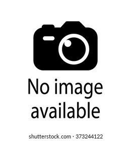 A no image available sign with a camera on a white background.