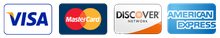A visa mastercard discover and american express logo