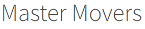 The logo for master movers is shown on a white background.