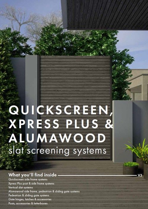 Outdoor Patio With Gray Slatted Privacy Screen — KLS Fencing In Edmonton, QLD