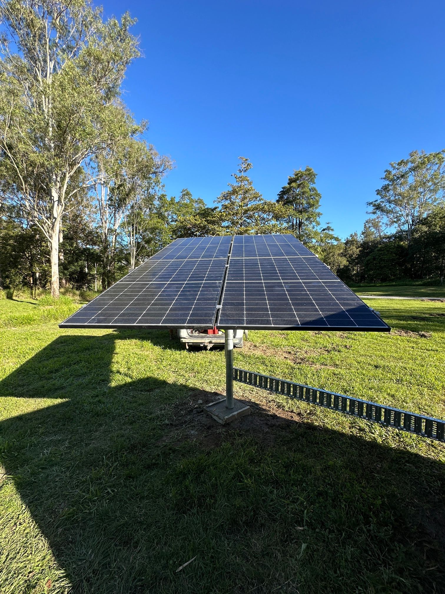 Solar Panel Array on a Stand — LSEA Electrical Group in Bucasia, QLD