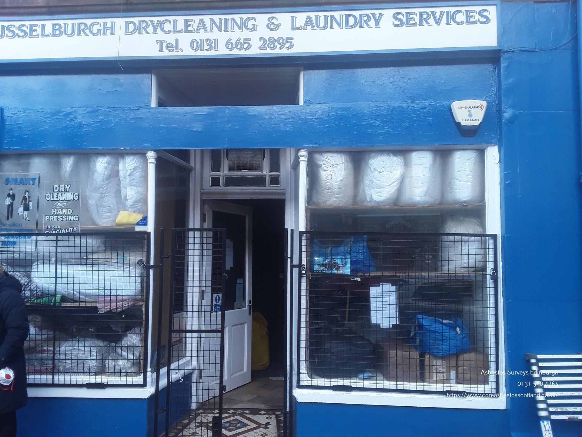 Commercial asbestos survey on a fire damaged property carried out by CORE asbestos surveys Edinburgh