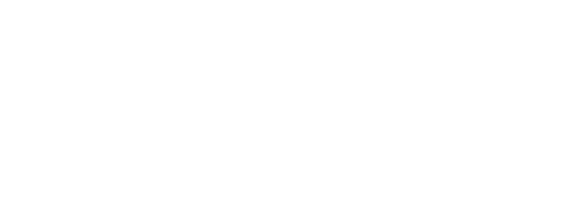 Image of the name of the business and logo in all white text