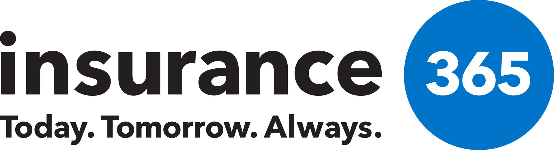 A logo for insurance 365 that says today tomorrow always