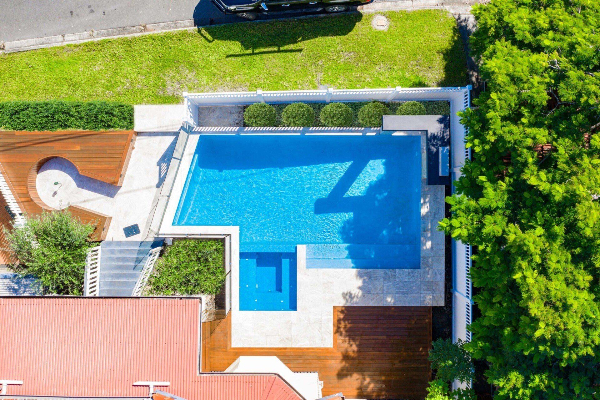 Top View Pool Project Design — Brisbane, QLD — Elegance Pool Design