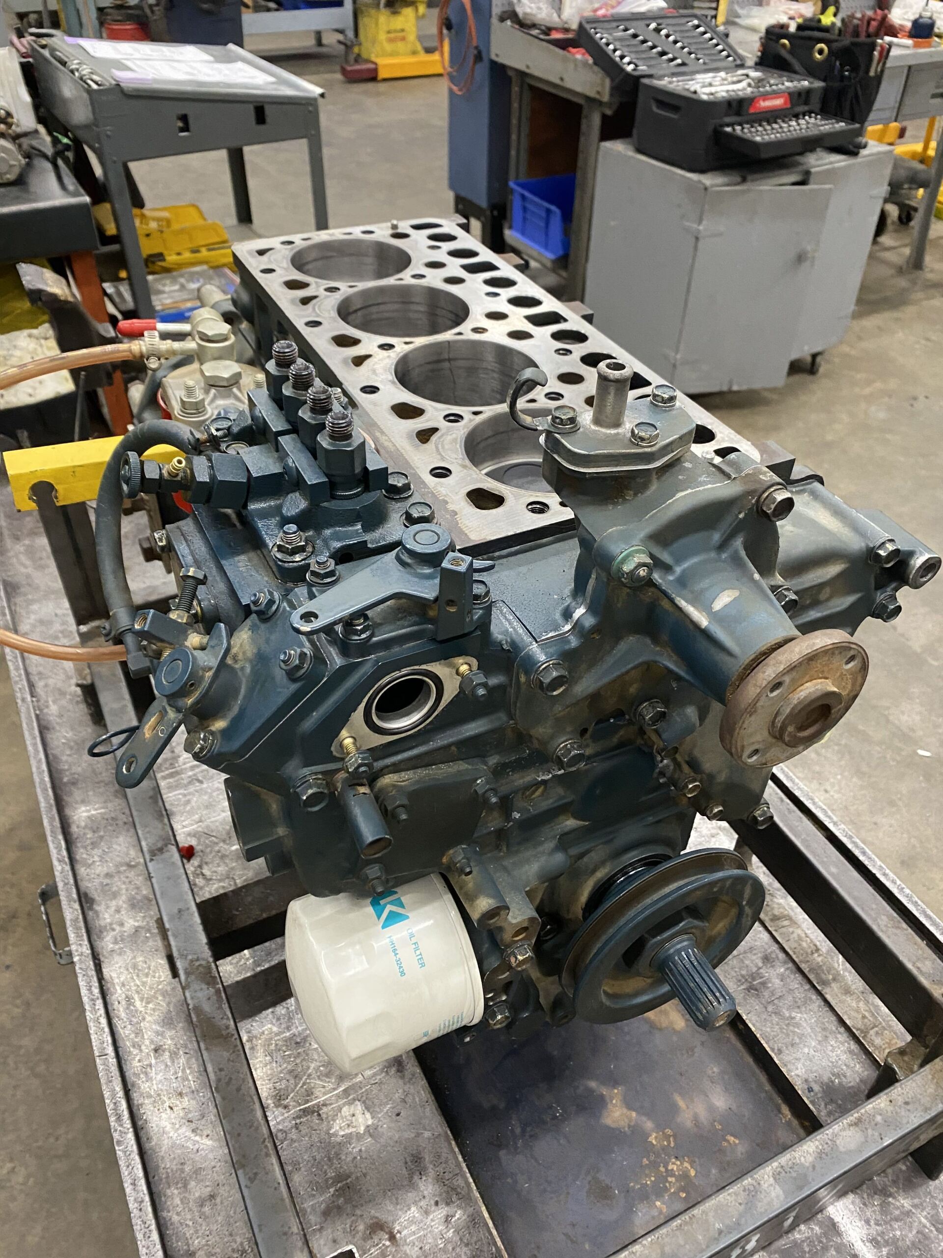 Professional Mechanic Testing Diesel Injector - Bellingham, WA - Northland Diesel Service