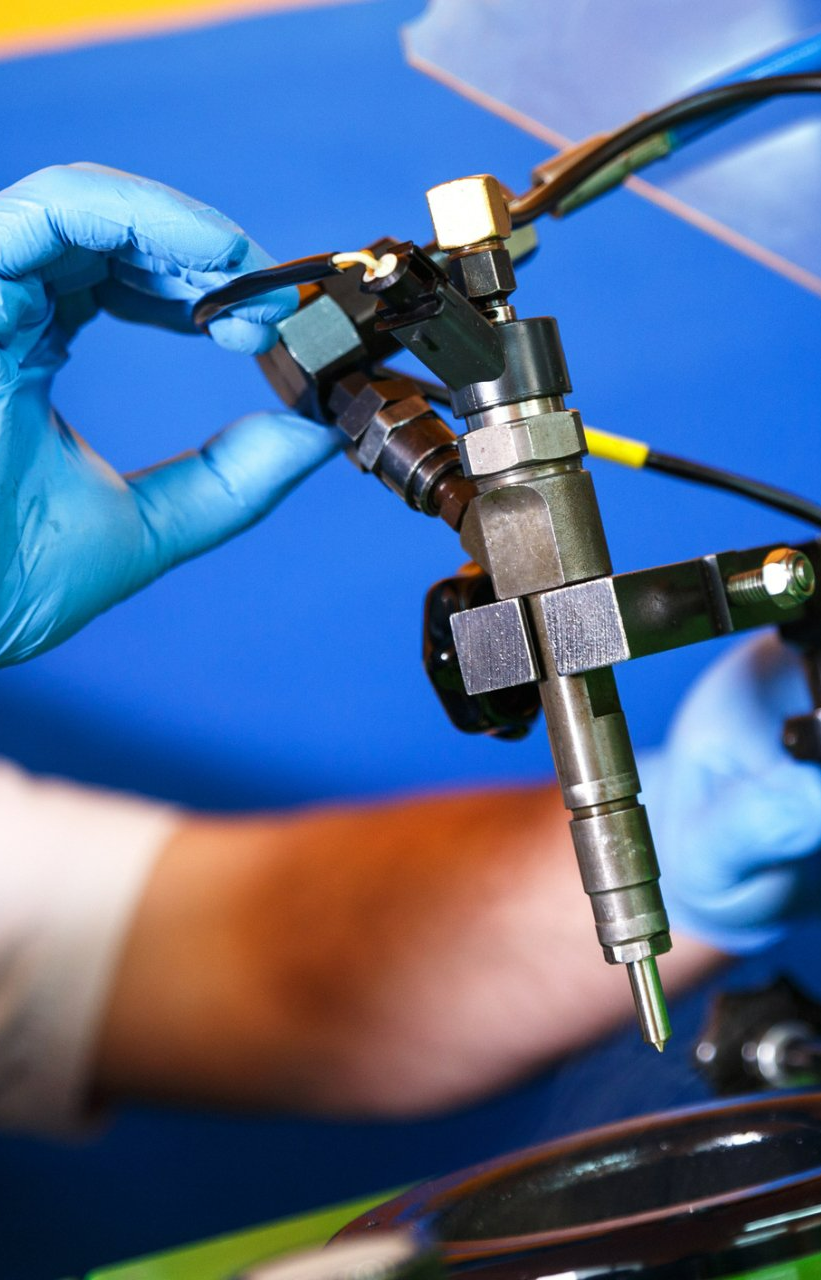 Professional Mechanic Testing Diesel Injector - Bellingham, WA - Northland Diesel Service Professional Mechanic Testing Diesel Injector - Bellingham, WA - Northland Diesel Service