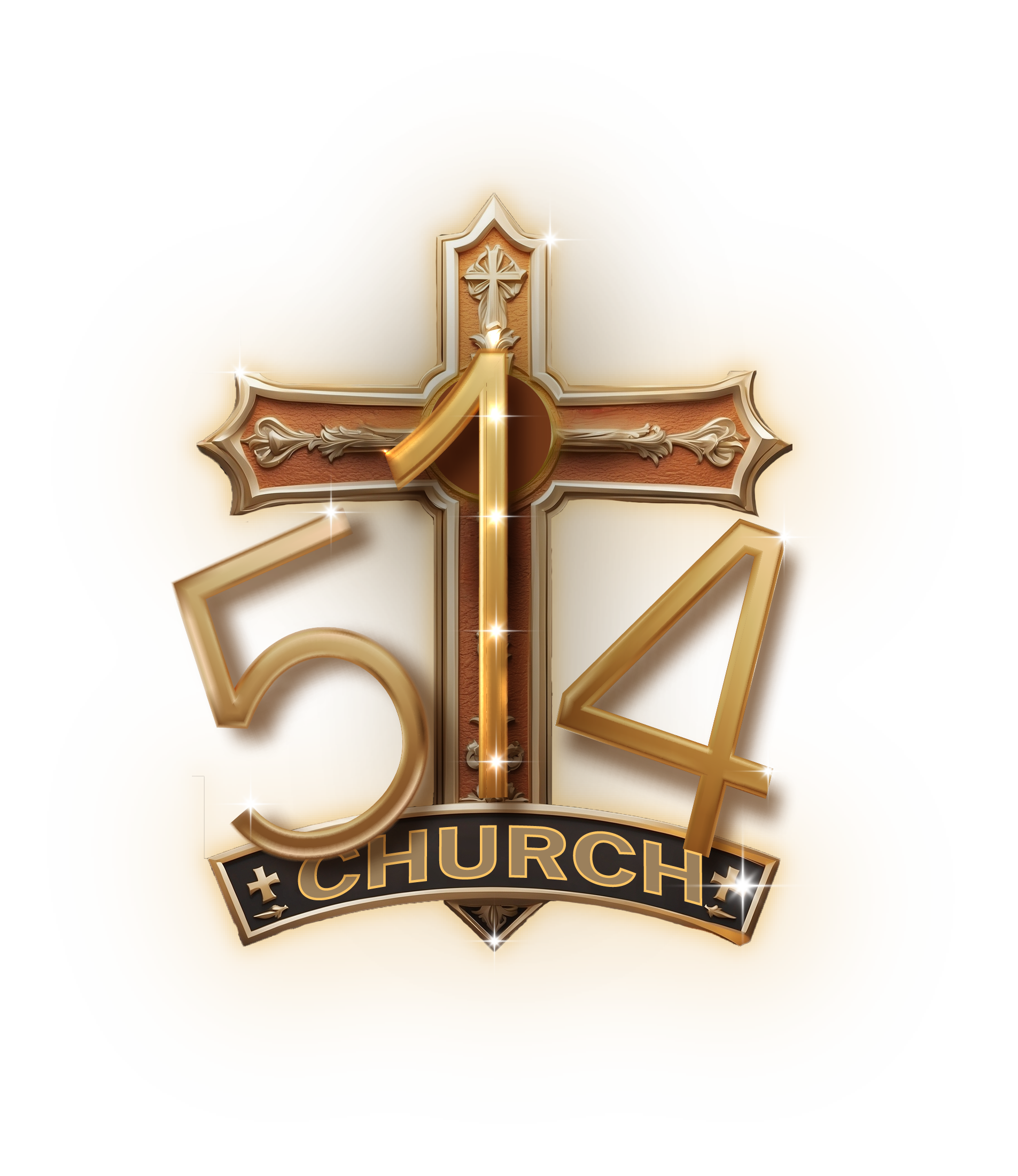 Gold cross with