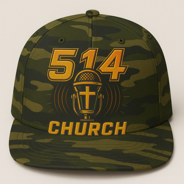 Camo hat with 
