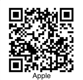 Black-and-white QR code labeled “Apple” underneath. | Jeff's Automotive, Inc
