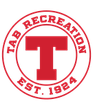 Red Tab Recreation logo with a red &ldquo;T&rdquo; inside a red circle and &ldquo;EST. 1924&rdquo; text