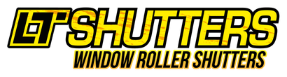 GPS Shutters logo in black and yellow with “Window Roller Shutters” text