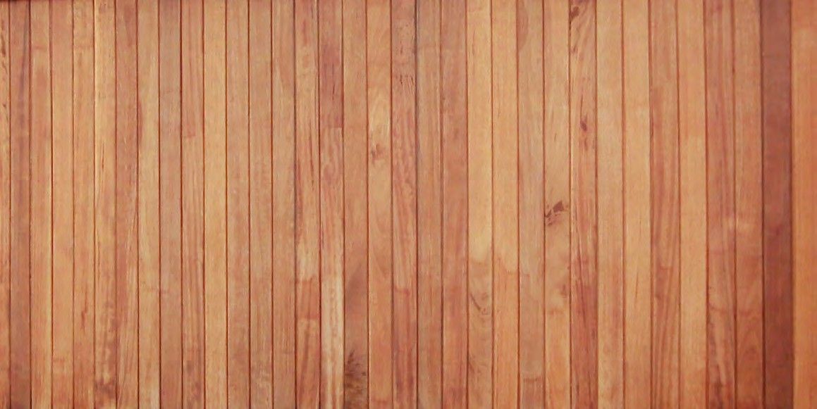 Vertical wooden plank wall with warm brown and tan tones