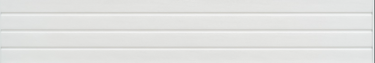 Light gray horizontal blinds with evenly spaced slats