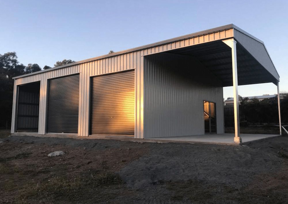 Man Repairing the Door — Designer Shed in Yeppoon, QLD