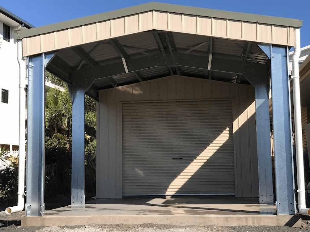 Shed with Garage Gate — Designer Shed in Yeppoon, QLD