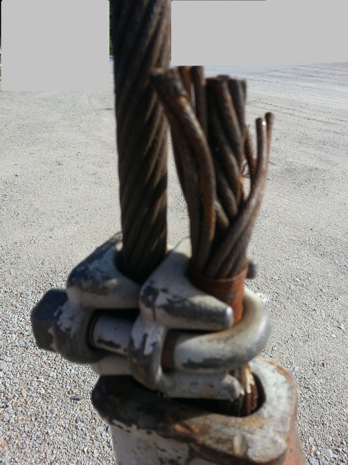 A bunch of wires are connected to a metal object