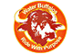 Orange circular logo reading “Water Buffalo” with a buffalo silhouette and curved white text.