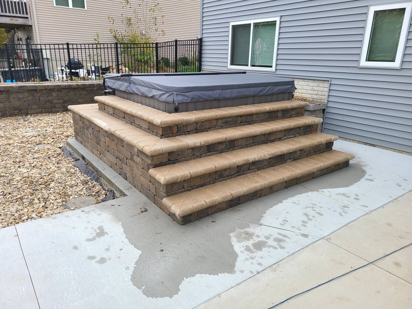 Brick Stairs — Marion, IA — S&B Scapes
