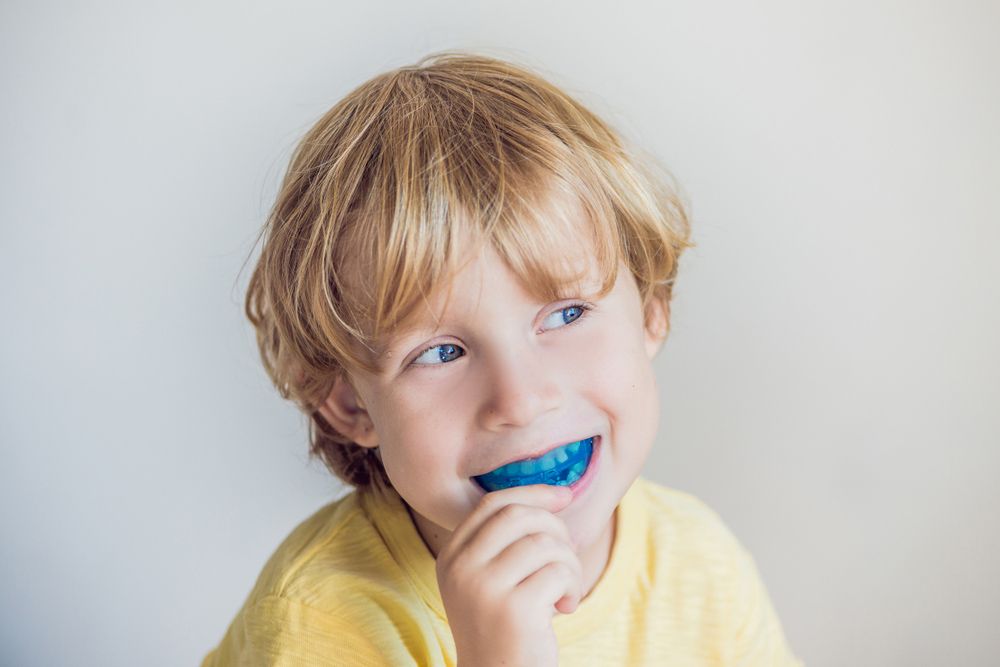 Three-Year Old Boy Shows Myofunctional Trainer — Dental Clinic in Buderim, QLD