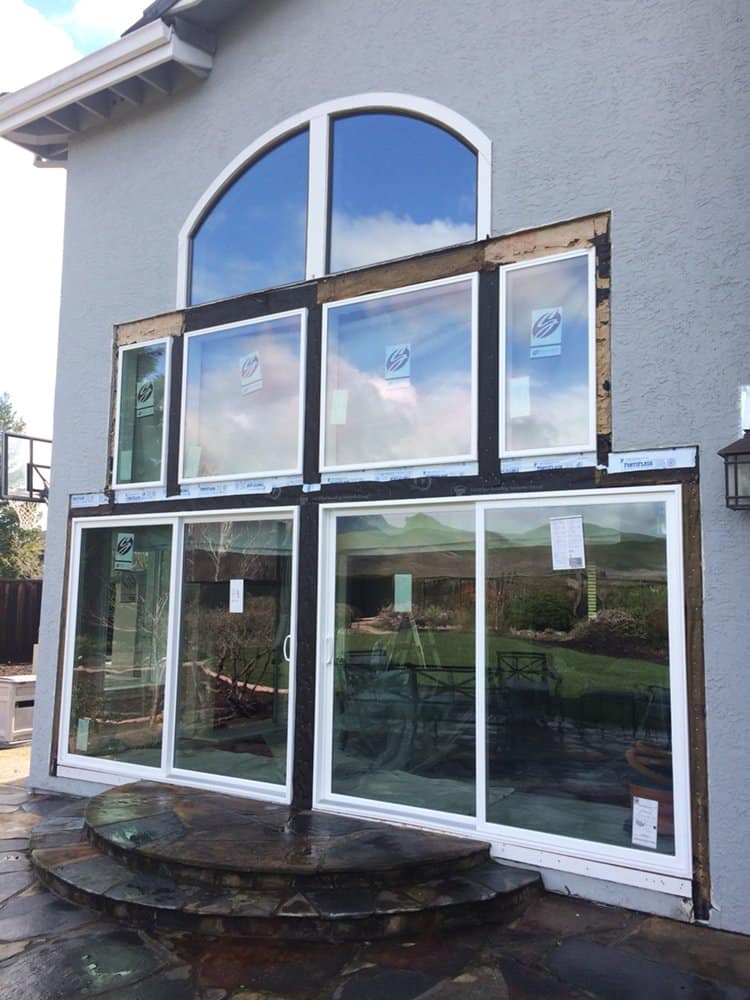 A house with a lot of windows on it