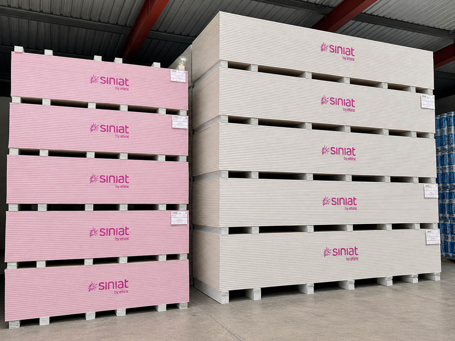 Plasterboard sheets for different wall and ceiling applications in residential building and renovati